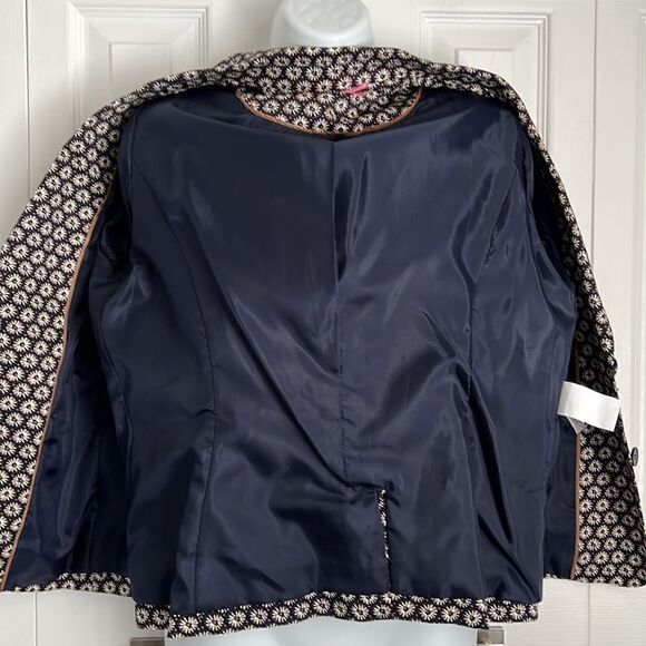 Isaac Mizrahi Daisy Print Blazer Size 14 Nwot - Picture 11 of 13